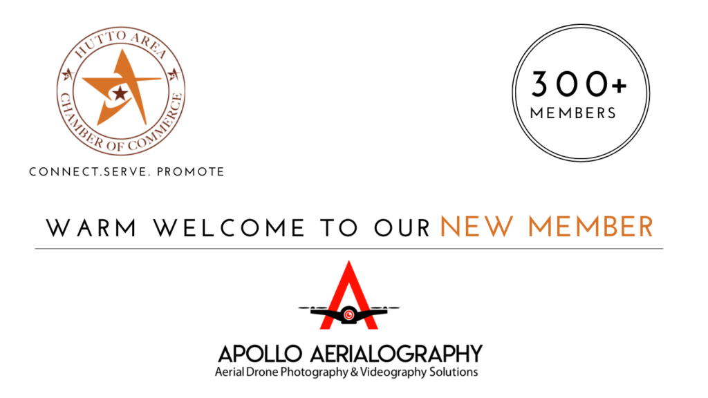 Apollo Aerialography LLC joins the Hutto Area Chamber of Commerce